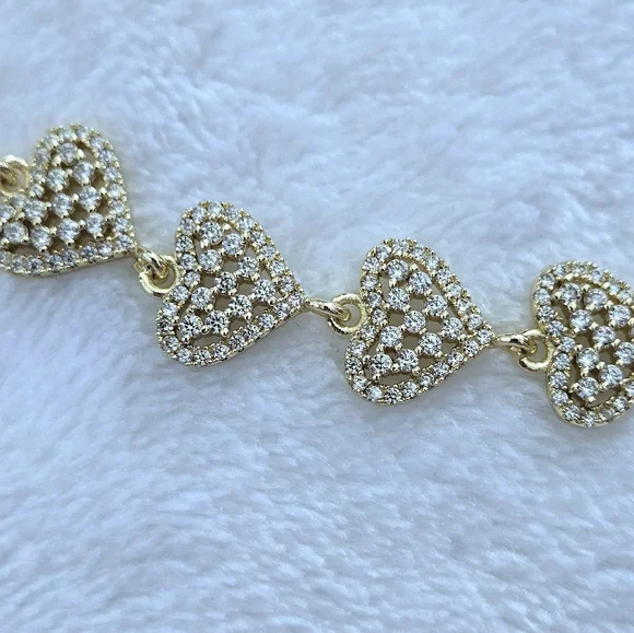 Gemelli👭 "Rebecca" Gold Hearts💛 Necklace - NWT - Picture 11 of 16